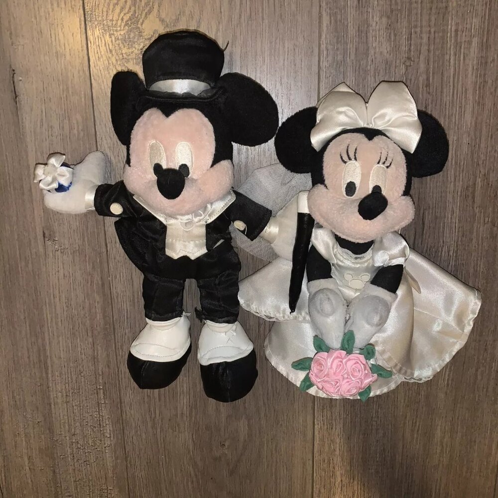 Disneyland Resort Mickey Minnie Bride and Groom Wedding Plush